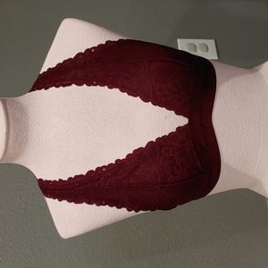 Victoria Secret Love PINK Lace Bralette Size XS